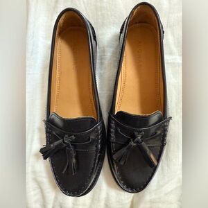 ALOHAS Black Leather Loafers